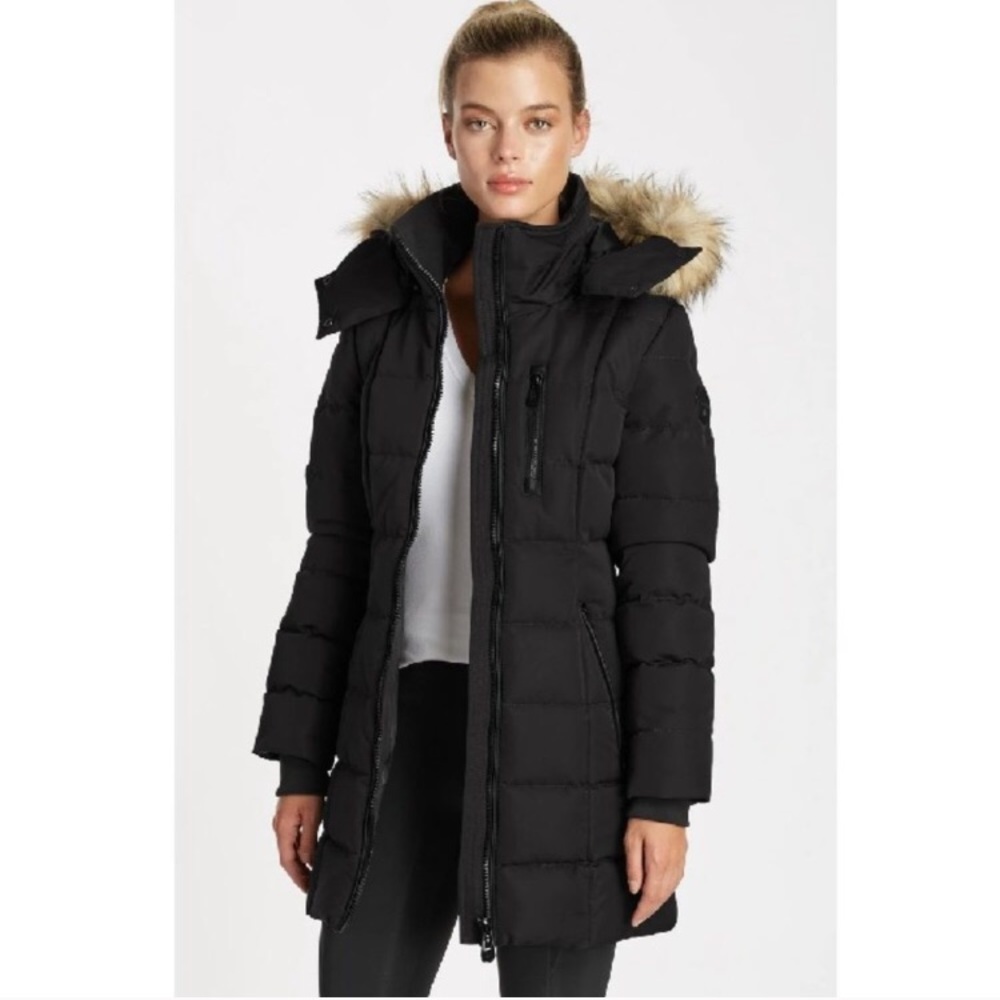 NWT Noize Hannah Black Heavyweight Parka Jacket XL